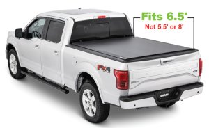 Ford F-150 Tonneau Cover - Tonno Pro - Lo-Roll - Black - `15-`25